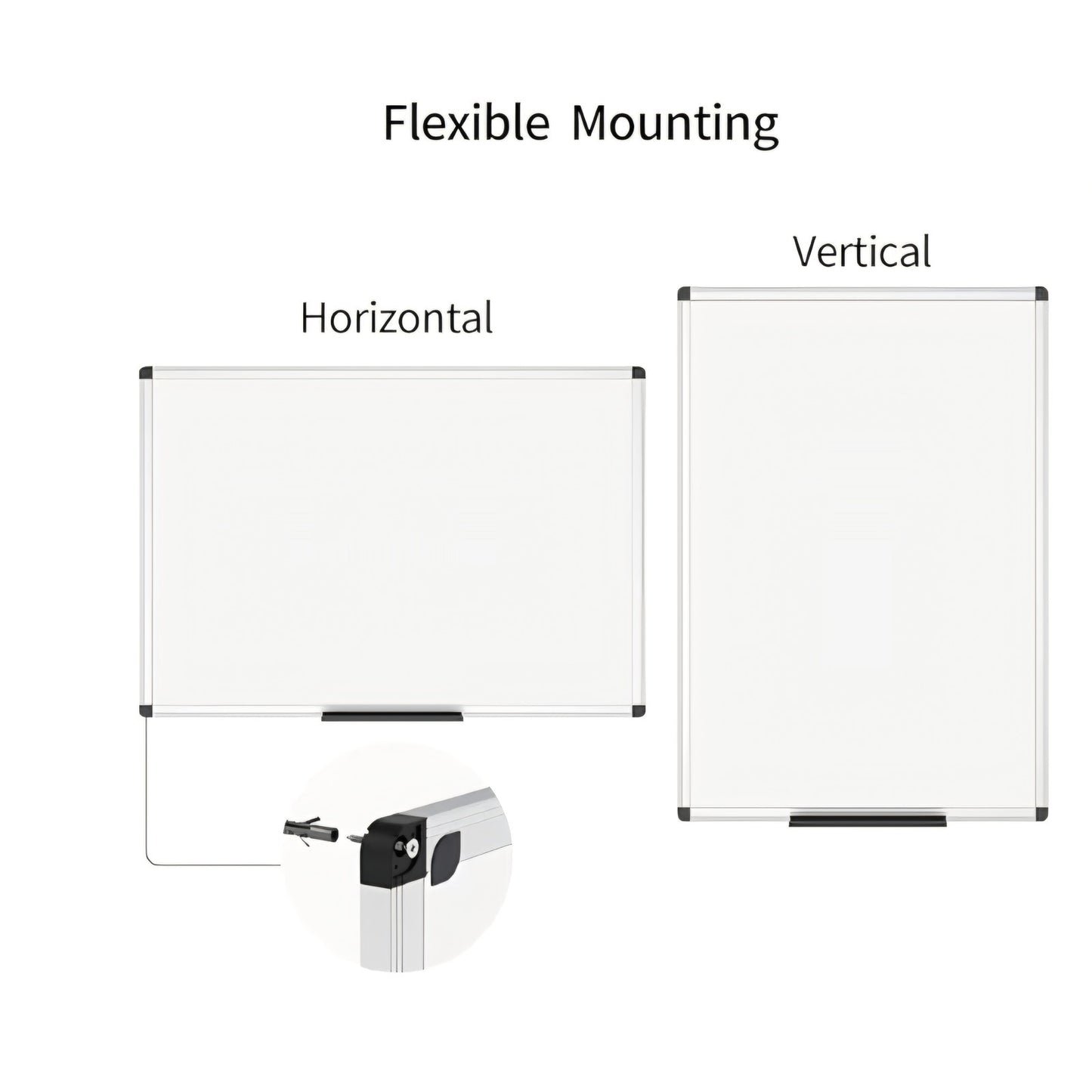 Magnetic Whiteboard/Dry Erase Board, 48 X 36 Inches, Silver Aluminium Frame