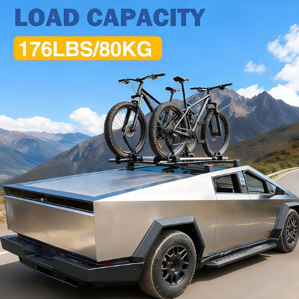 Aluminum Alloy Roof Rack Cross Bars Compatible with Tesla Cybertruck 2024-2026