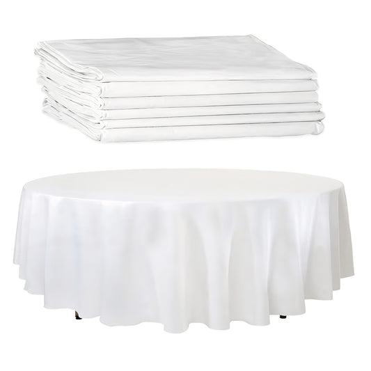 White Paper Table Cloths for Round Tables - 82” Octyround Paper