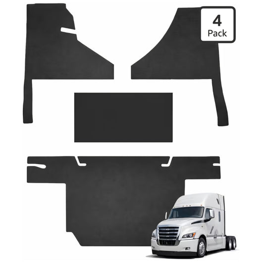 Mixsuper Floor Mats for Freightliner Cascadia 126 2018-2025, All Weather Heavy Duty