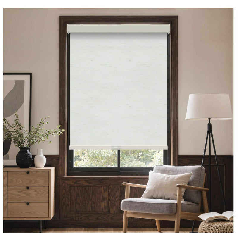 GENIMO Cordless Blackout Roller Shades, 71" W X 72" H, Linen Beige