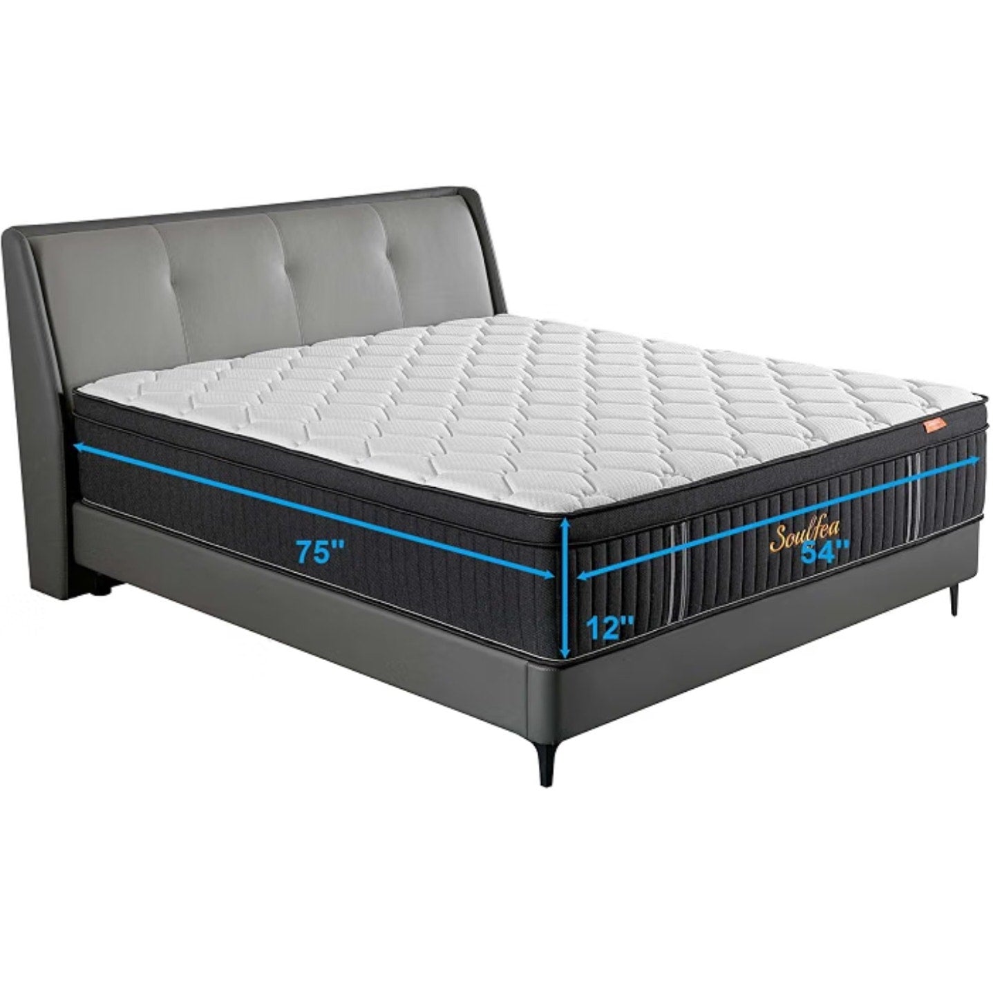 Full Size Mattress,12 Inch Hybrid Full Mattress in a Box with Memory Foam & Individual PocketSpring