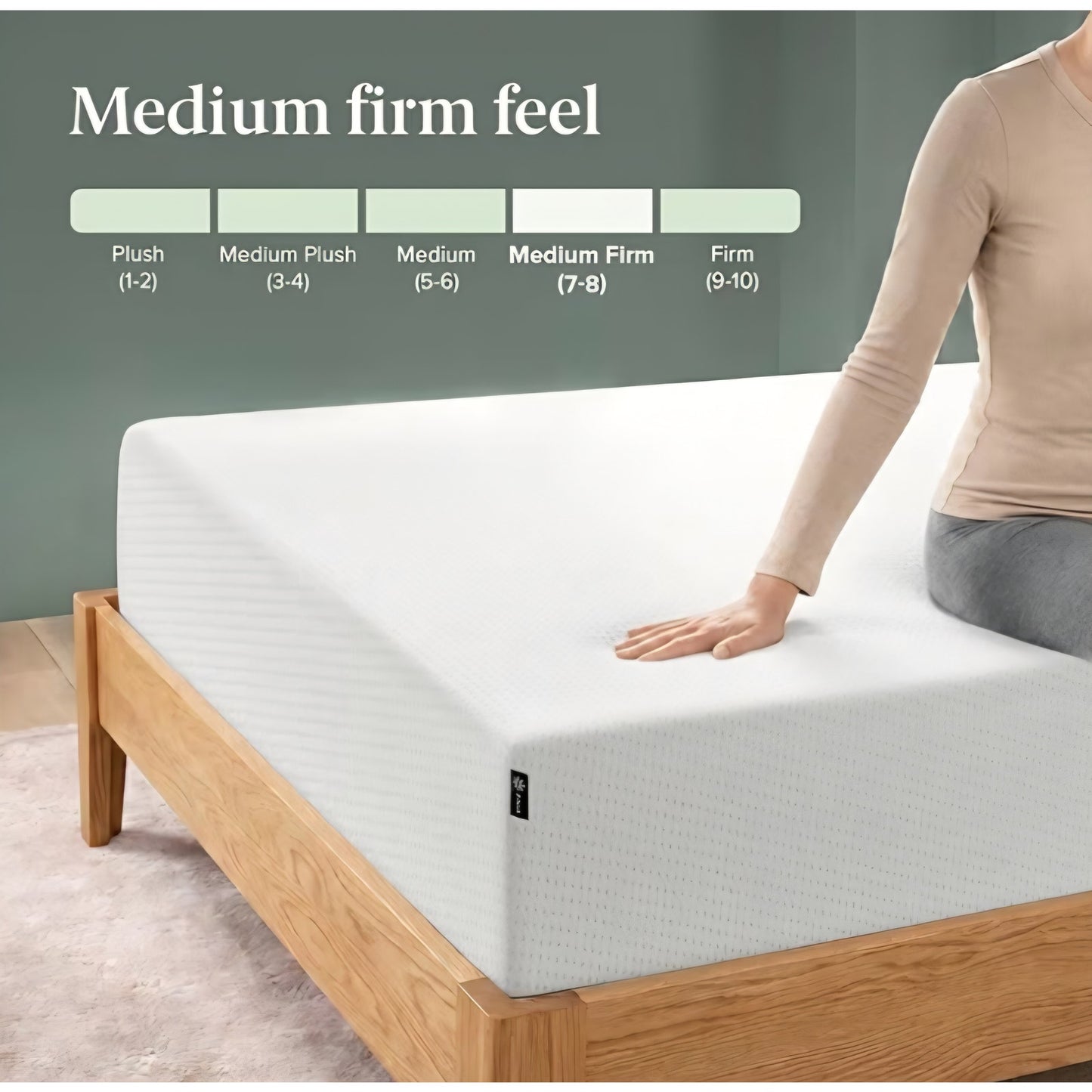 Zinus 12 Inch Queen Green Tea Memory Foam Mattress [New Version], Fiberglass Free