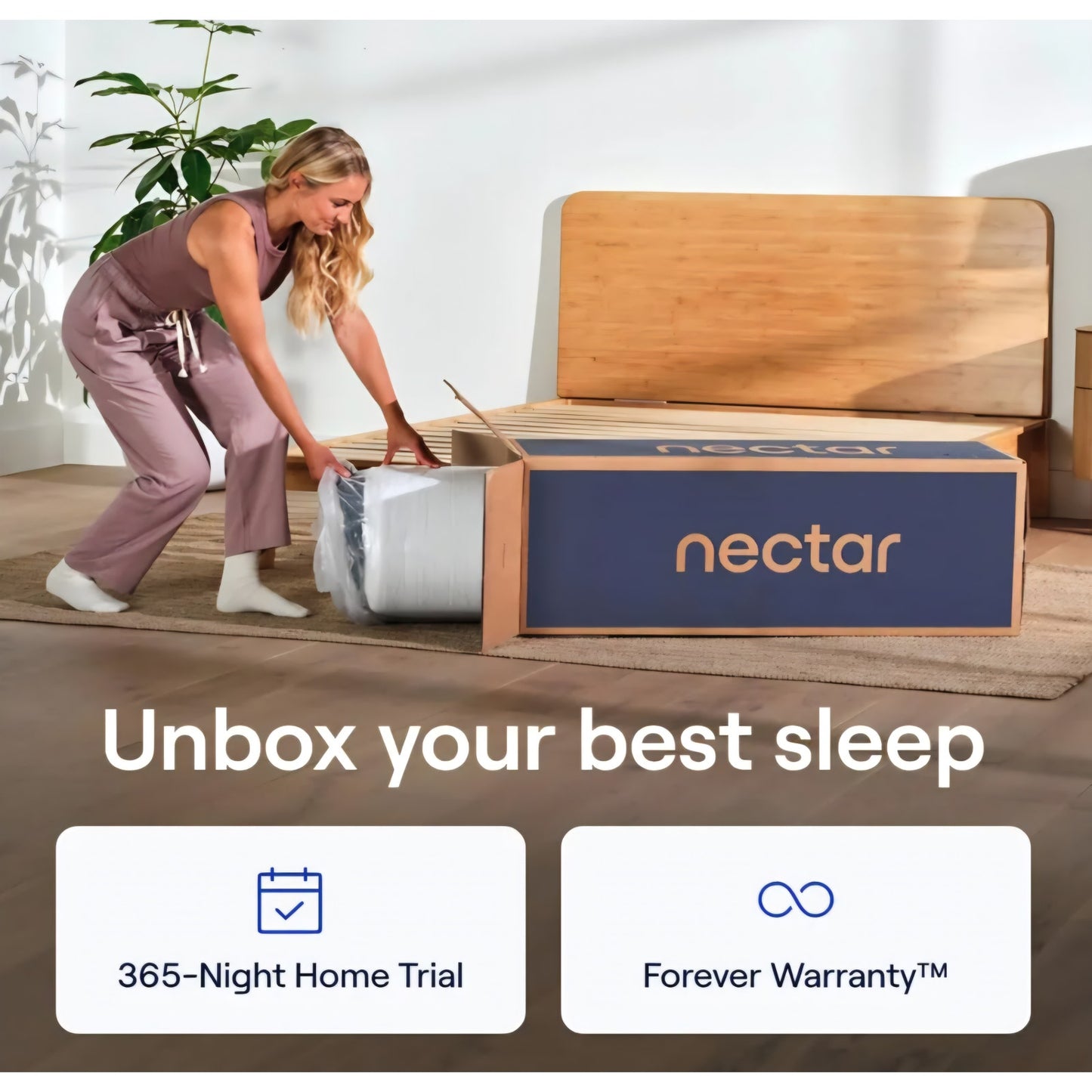 Nectar Premier Hybrid 13” King Mattress - Medium Firm - Memory Foam & Innerspring Coils - Cooling
