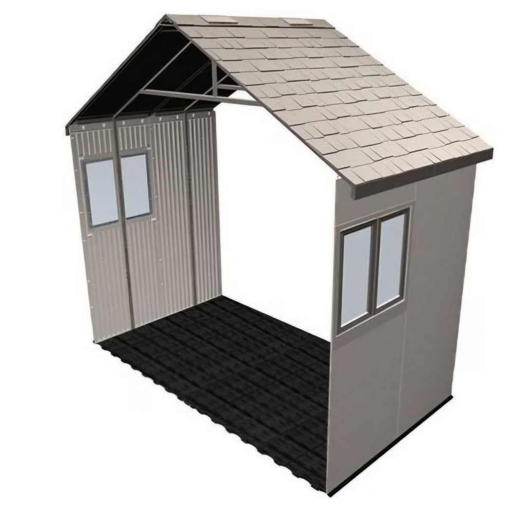 LIFETIME 6426 60 Inch Extension Kit for 11 Foot Sheds, 2 Windows Included, Desert Sand