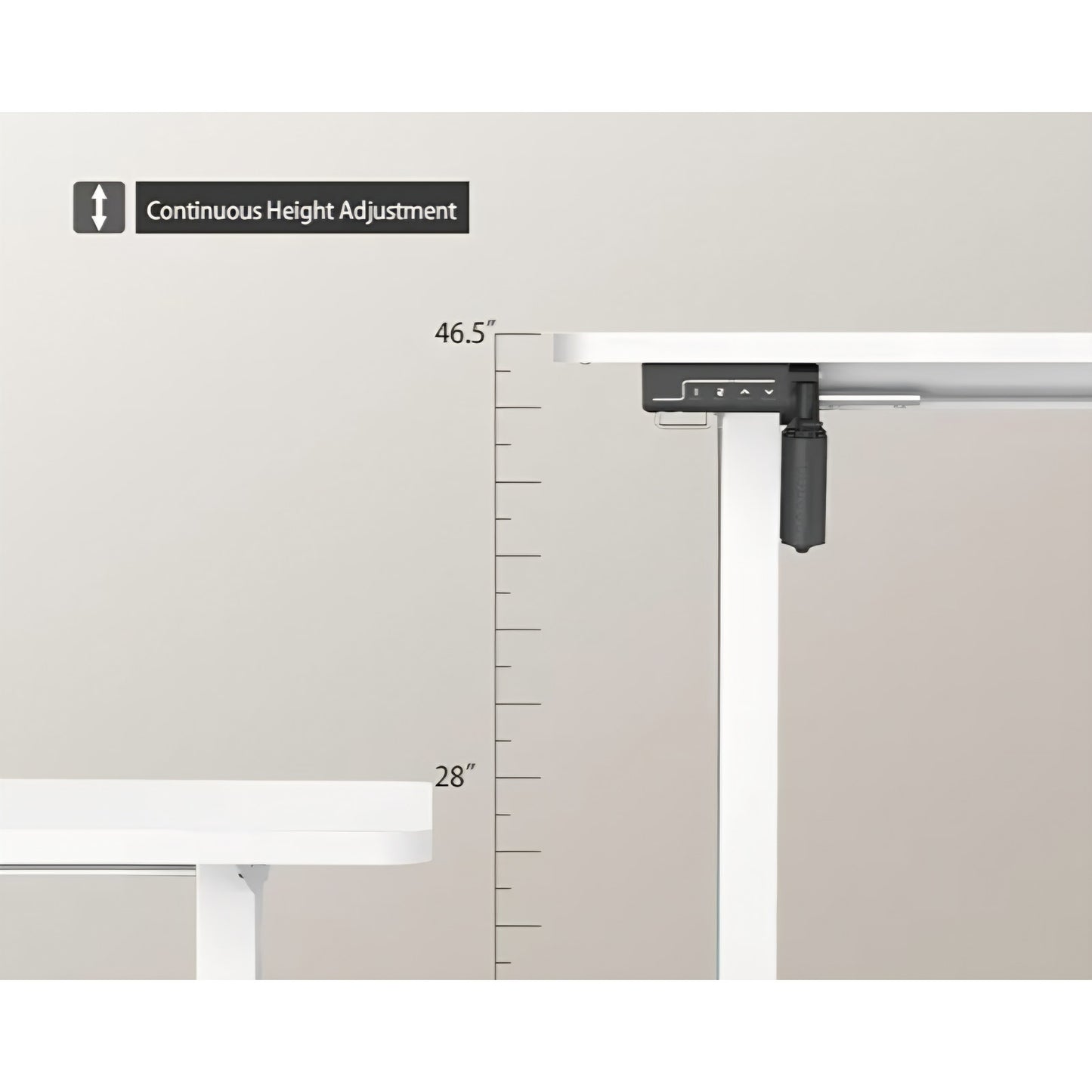 Electric Standing Desk Adjustable Height, 40x24 Inches Sit Stand up Desktop for Home Office
