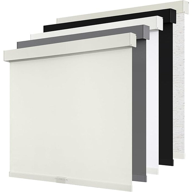 Cordless Blackout Roller Shades Blinds for Windows Free-Stop, Beige 62"Wx72" H