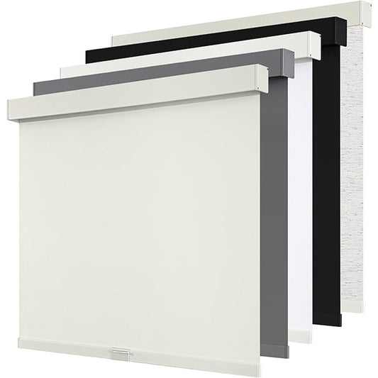 Cordless Blackout Roller Shades Blinds for Windows Free-Stop, Beige 62"Wx72" H
