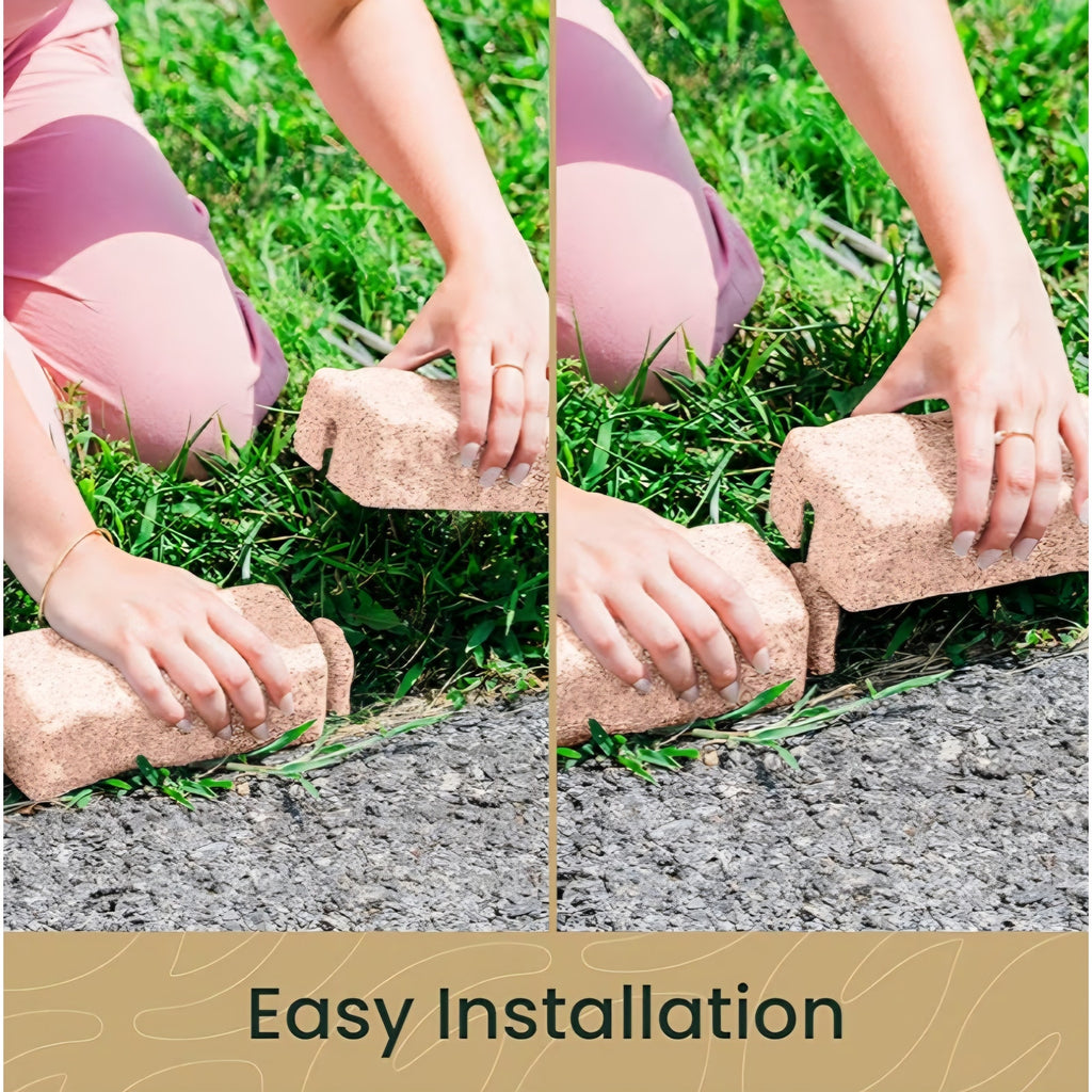 Landscape Edging | Garden Edging Border | Faux Stone Bricks for Lawn edging