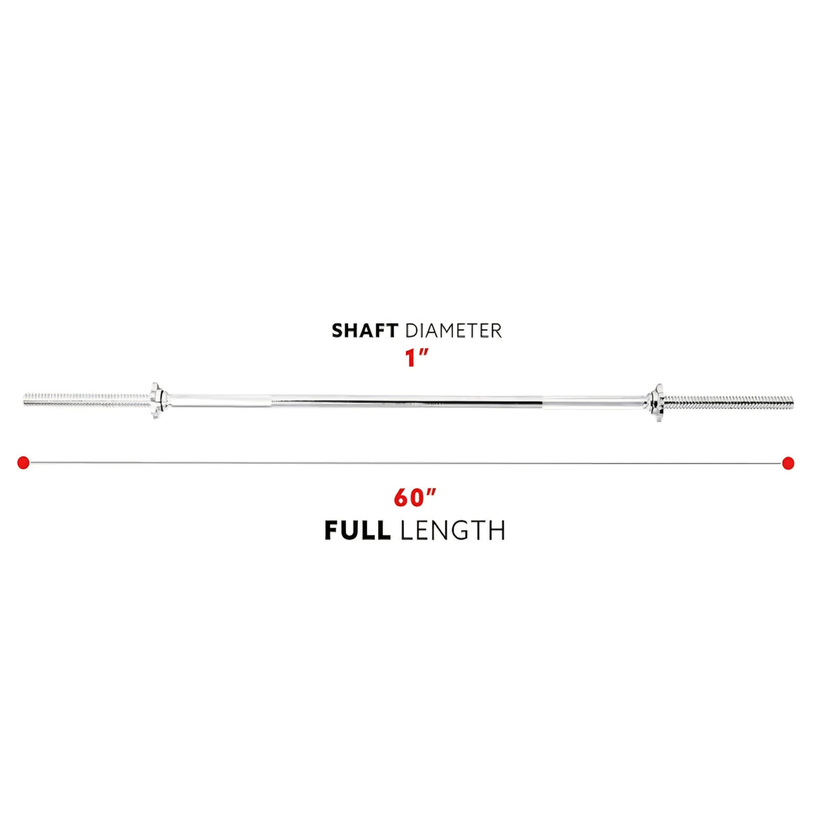 Sunny Health & Fitness 60-Inch Chrome Barbell Bar or High-Density Foam Barbell Pad – Strength