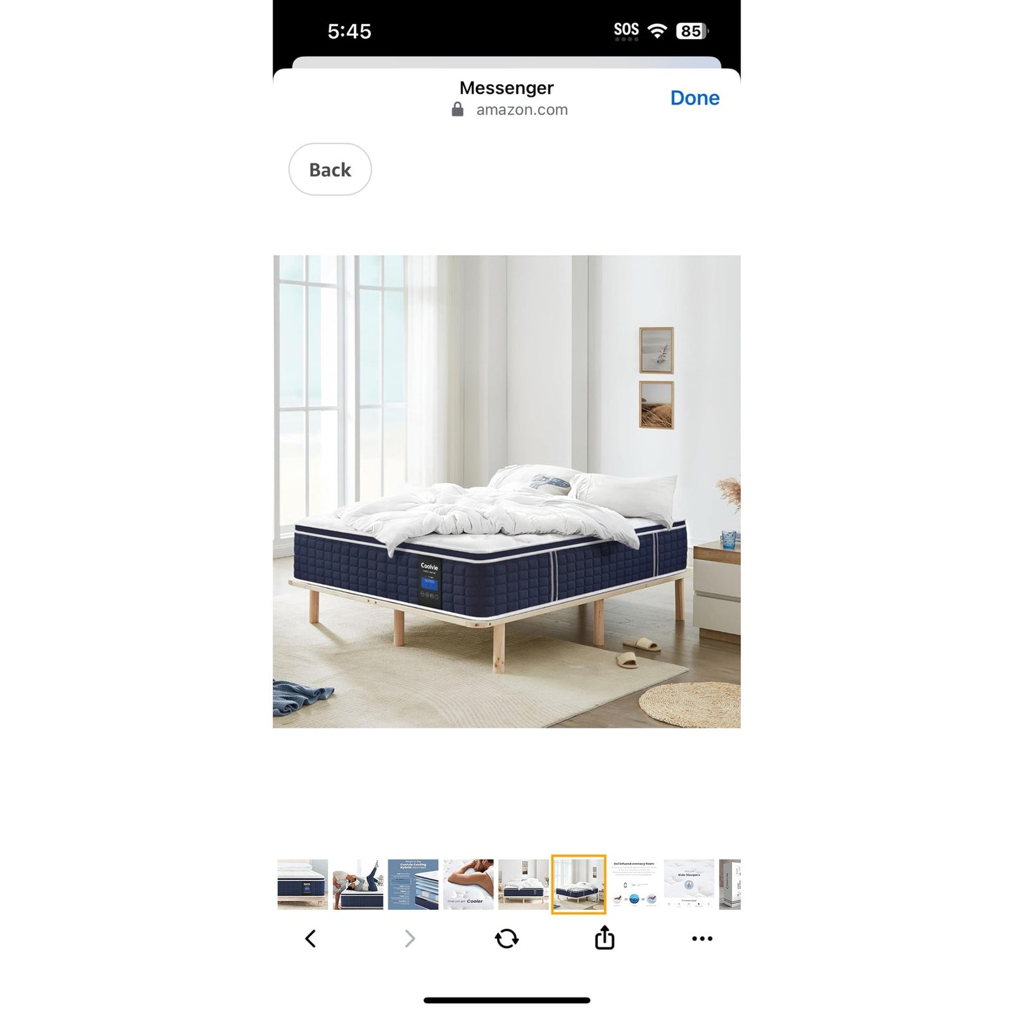 Coolvie Queen Mattresses 14 Inch, Soft Gel Memory Foam Mattress in a Box with Euro Top Medium