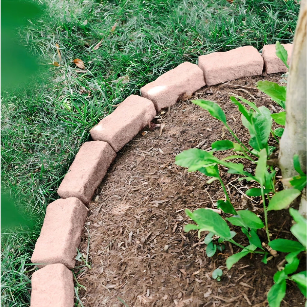 Landscape Edging | Garden Edging Border | Faux Stone Bricks for Lawn edging