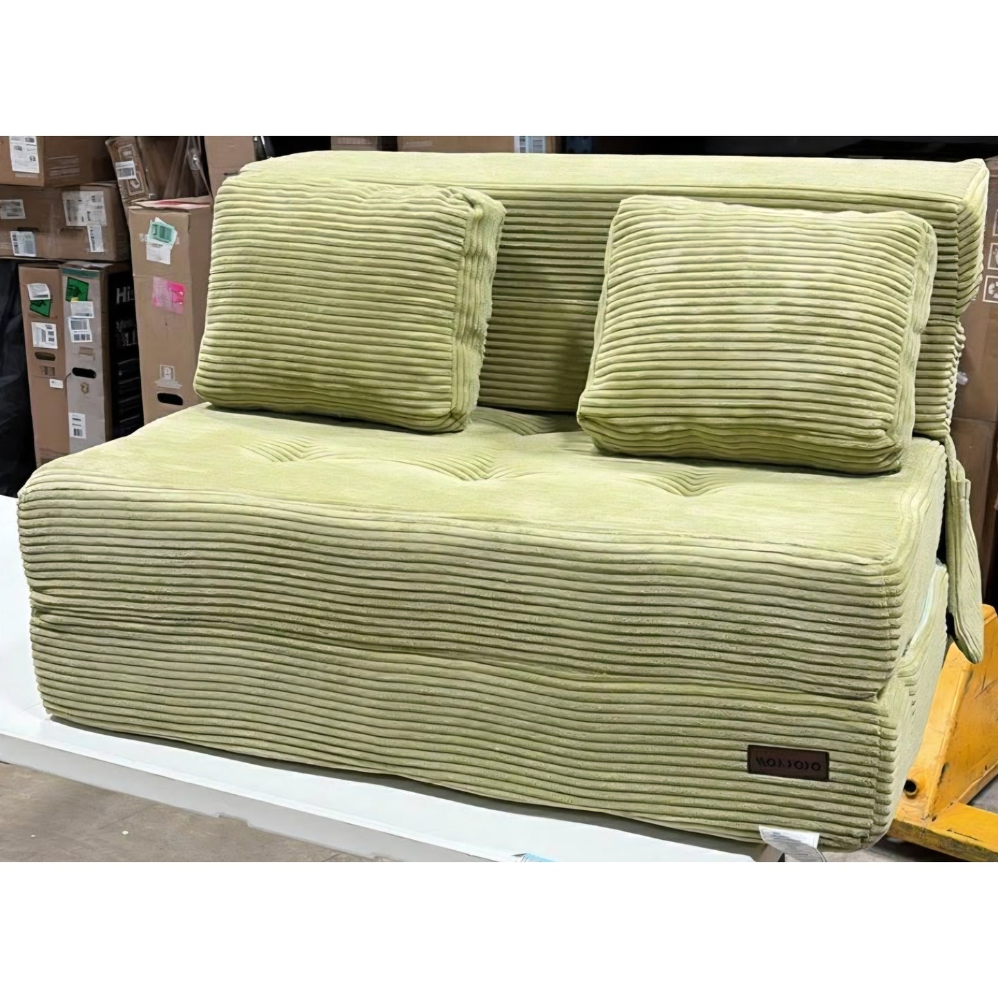 Convertible Sofa Bed, Fold Out Loveseat Sleeper Sofa with Pillow, 4 in 1 Tufted Folding Couch