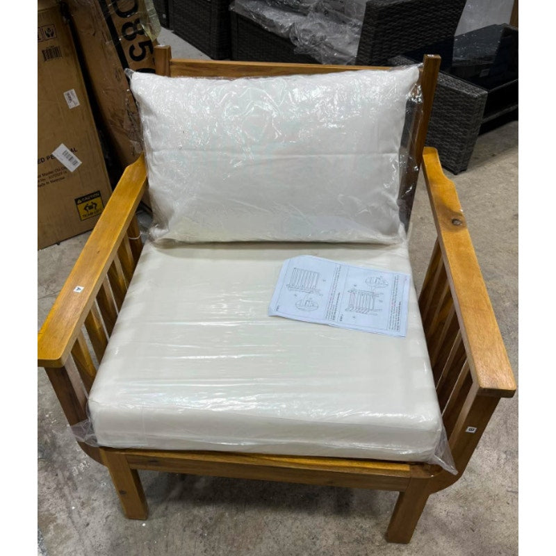 Christopher Knight Home Acacia Wood Outdoor Patio Club Chair,