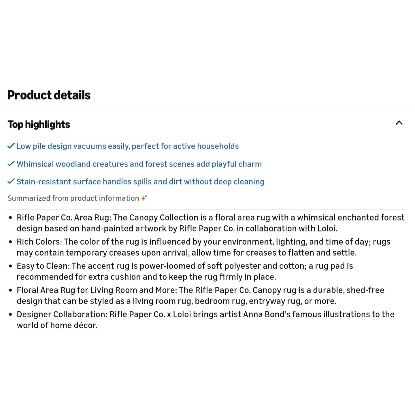 Loloi Rifle Paper Co. Canopy Collection CNP-03 Red/Blue 8'-6" x 11'-6" Area Rug