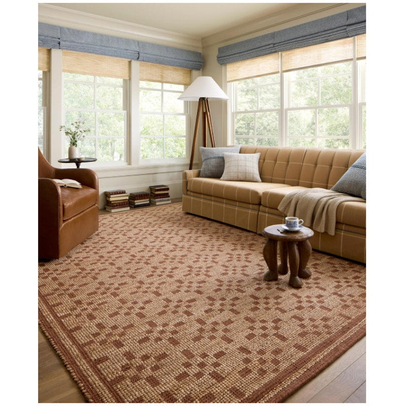Loloi Chris Loves Julia Judy Natural / Spice 5'-0" x 7'-6" Area Rug