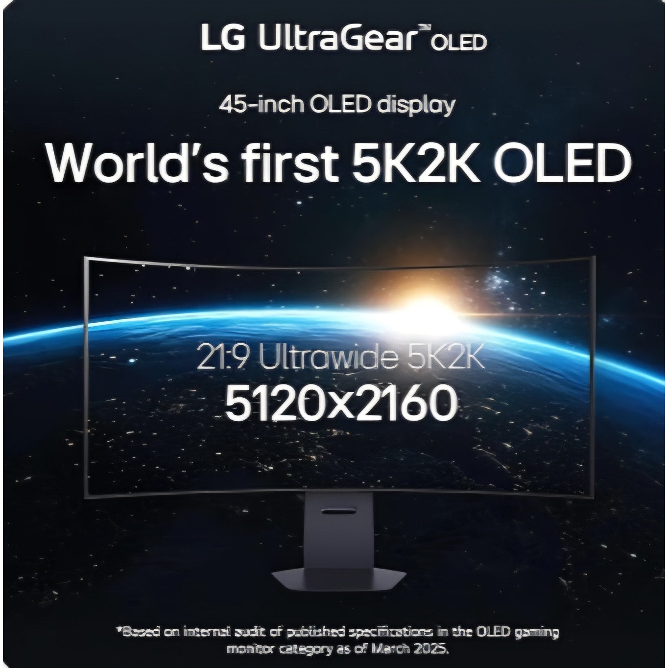 Monitor, LG 45GX950A-B 45-inch Ultragear 5K2K WUHD (5120 x 2160) OLED Curved Gaming Monitor