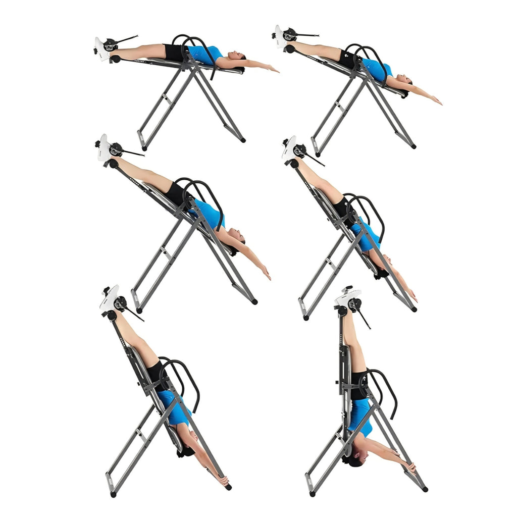 Innova Inversion Table with Adjustable Headrest, Reversible Ankle Holders, and 300 lb Weight Cap