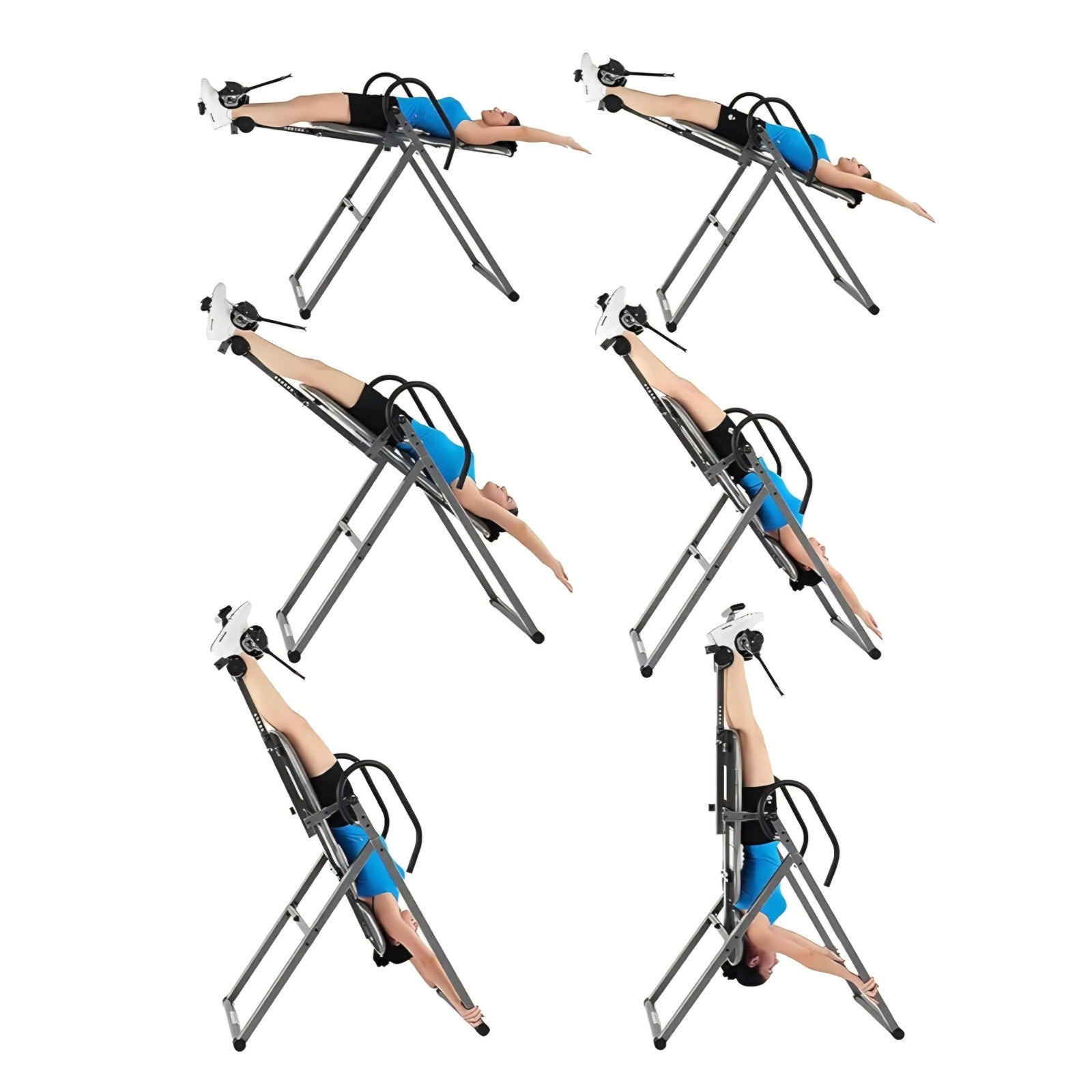 Innova Inversion Table with Adjustable Headrest, Reversible Ankle Holders, and 300 lb Weight Cap