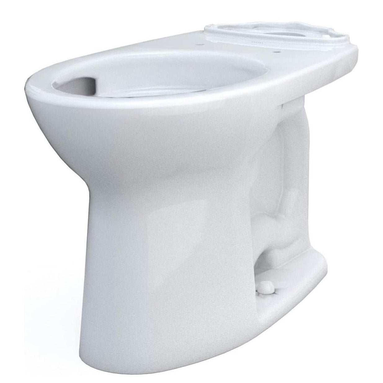 TOTO Drake Elongated TORNADO FLUSH Toilet Bowl with CEFIONTECT, Cotton White