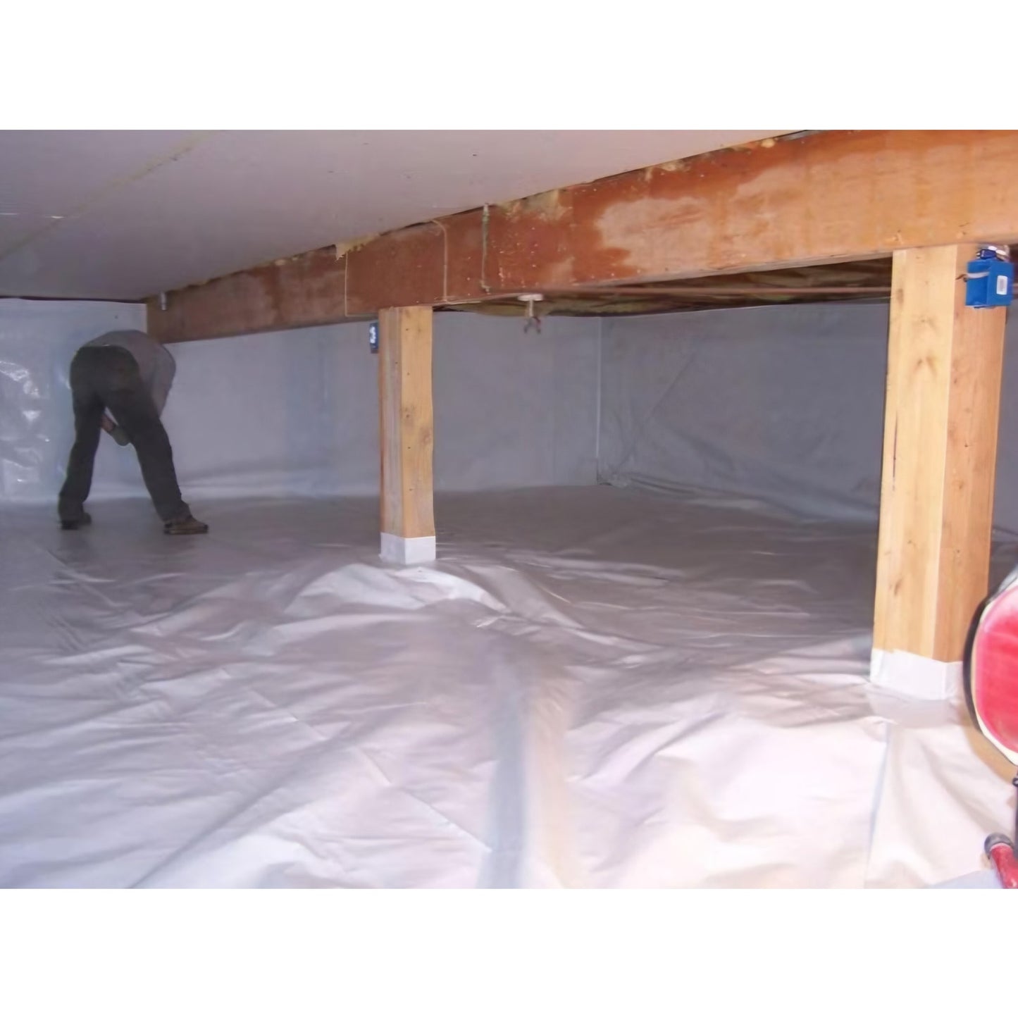 Crawl Space Vapor Barrier 14 Mil Vapor Barrier 12'x100' CRAWLSPACE Encapsulation