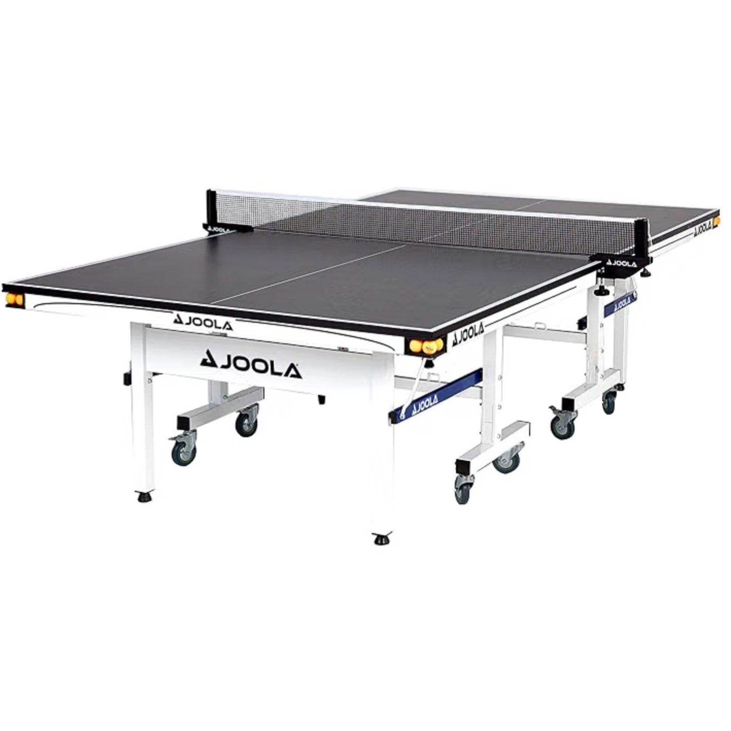 JOOLA Rally TL Professional MDF Indoor Ping Pong Table w/Quick Clamp Table Tennis Net & Post Set