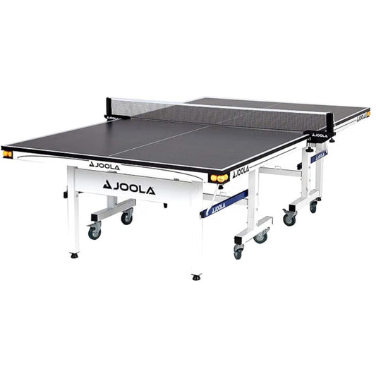 JOOLA Rally TL Professional MDF Indoor Ping Pong Table w/Quick Clamp Table Tennis Net & Post Set