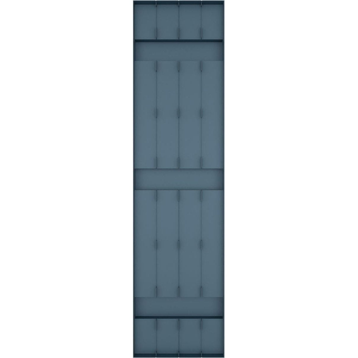 14"Wx67"H Mid-America Vinyl, Standard Size Four Board Joined Shutters, w/Installation- Classic Blue