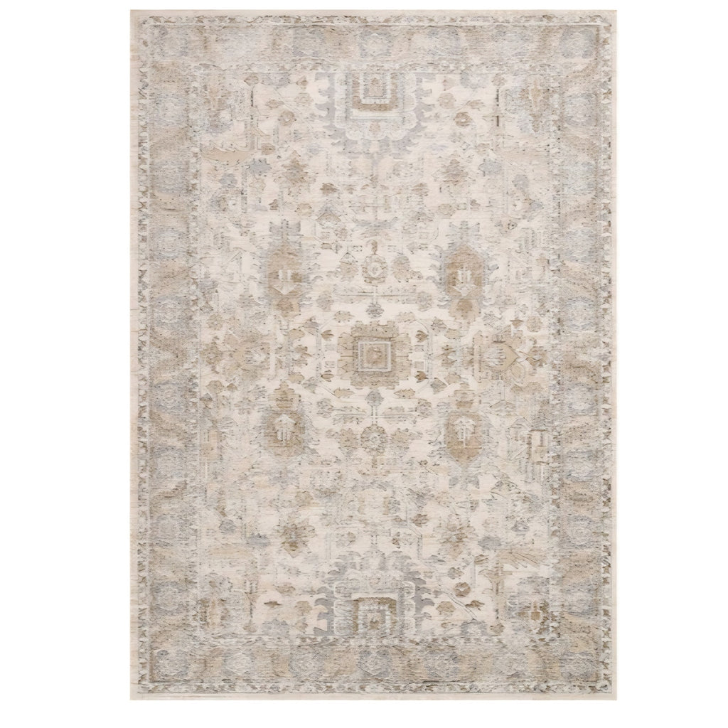 Loloi Teagan Collection TEA-03 Ivory/Sand 11'-6" x 15' Area Rug, Large
