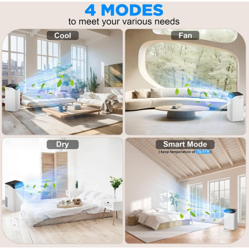 14000 BTU Portable Air Conditioners with Remote Control, 3-in-1 Free Standing Cooling AC Unit