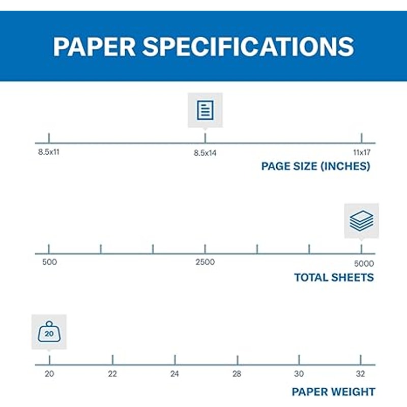 Hammermill Colored Paper, 20 lb Pink Printer Paper, 8.5 x 14-10 Ream (5,000 Sheets) 103390C