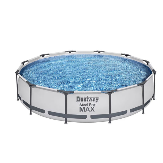 Bestway Steel Pro MAX Above Ground Swimming Pool (12' x 30") | Round Outdoor
