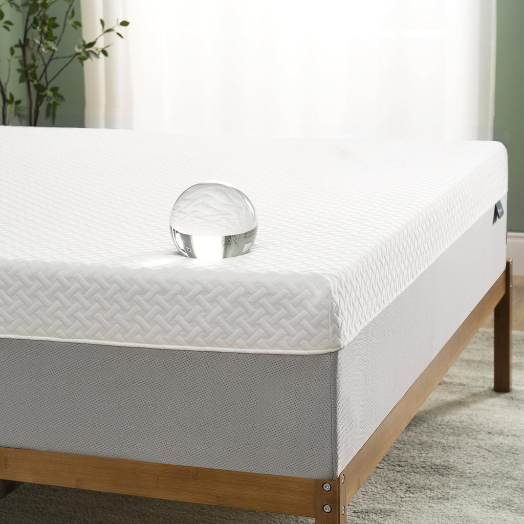 Zinus 10 Inch Green Tea Essential Memory Foam Mattress, Queen, Medium Feel, Mattress in A Box