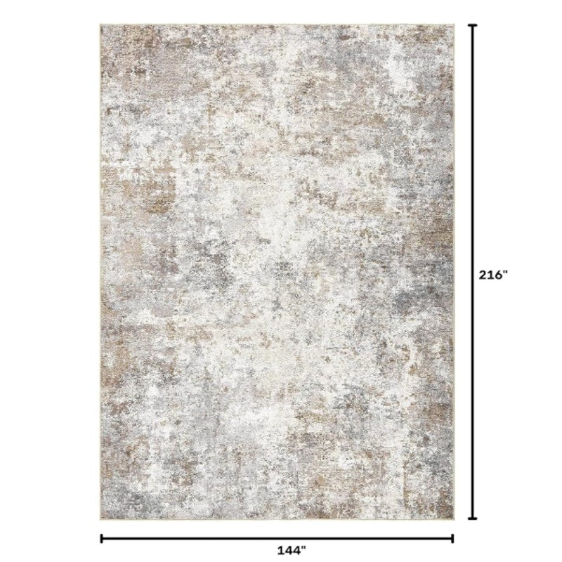 UERMEI 12x18 Area Rug Living Room Rugs Extra Large Brown Grey Carpet