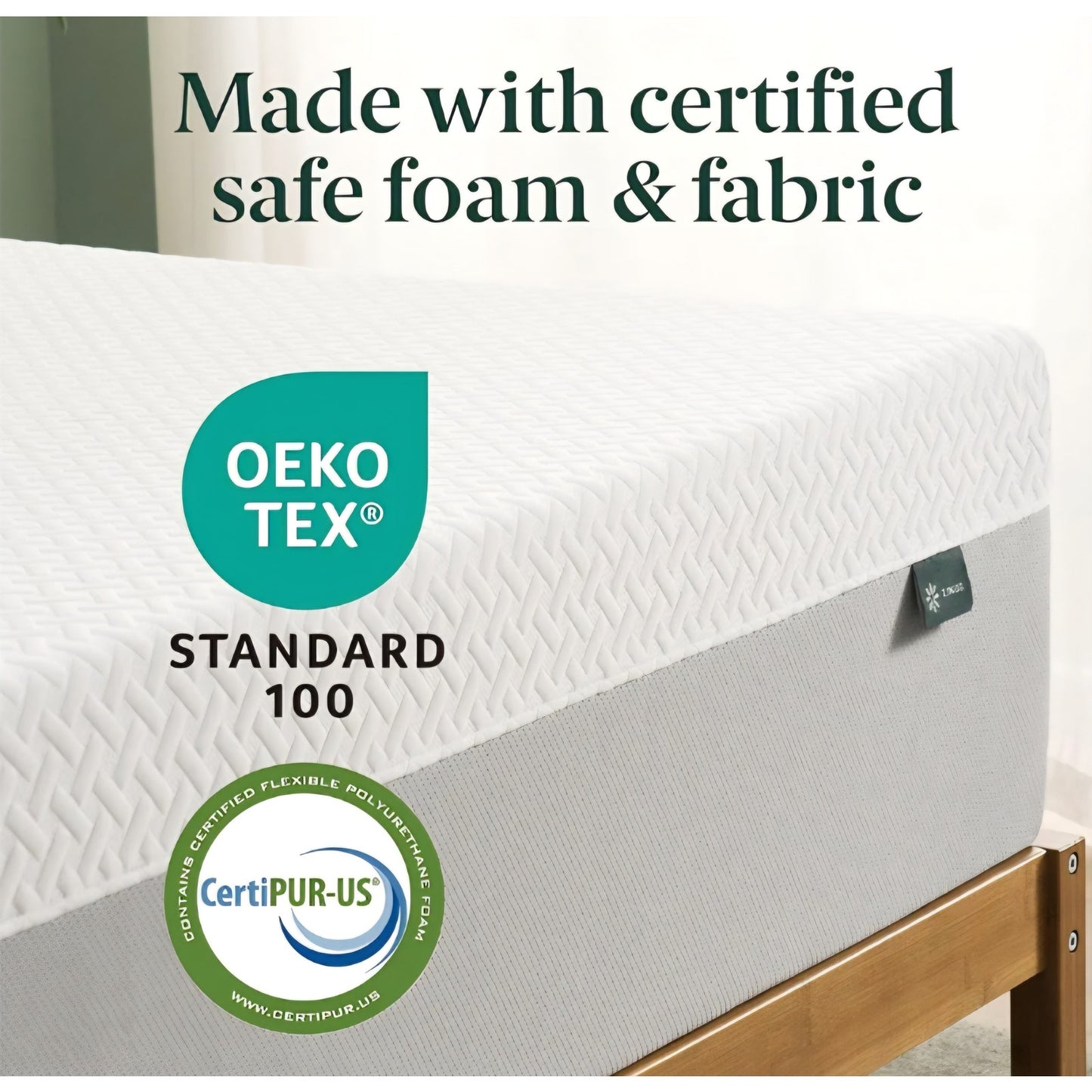 ZINUS 12 Inch Green Tea Essential Memory Foam Mattress [New Version], Queen, Fiberglass Free,