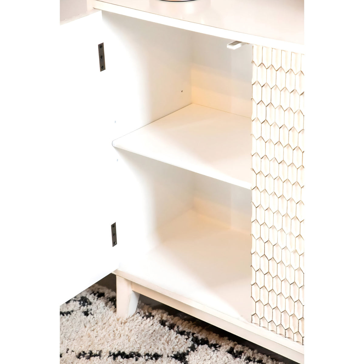 Coaster Home Furnishings - Gambon - Wood - 2-Door Accent Storage Cabinet with Honeycomb-