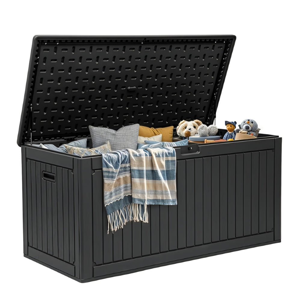 260 Gallon Double-Wall Deck Box with Divider & Side Handles