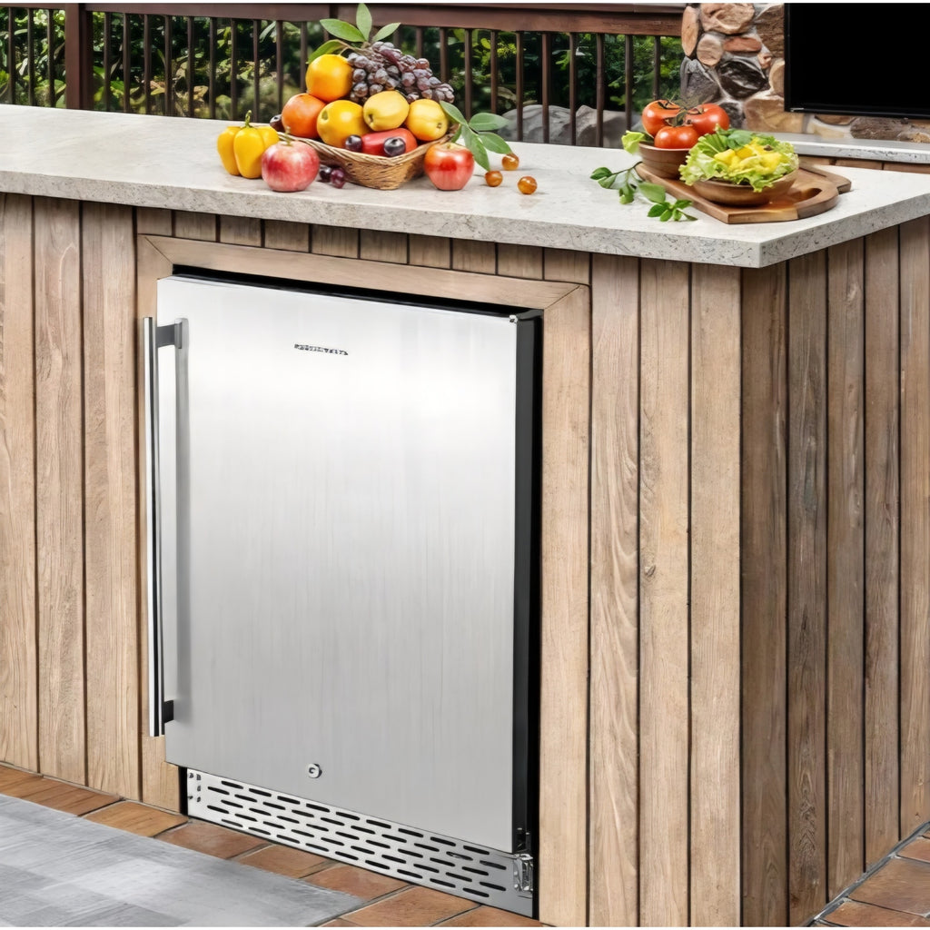 Indoor/Outdoor Beverage Refrigerator 175 Cans Built-in/Freestanding