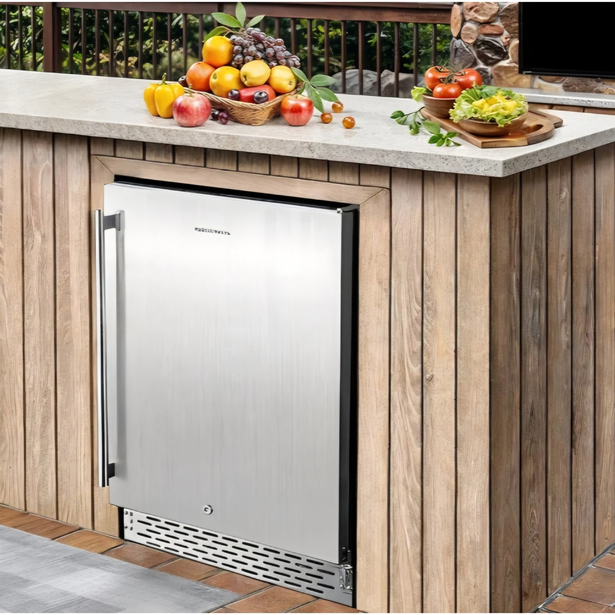 Indoor/Outdoor Beverage Refrigerator 175 Cans Built-in/Freestanding