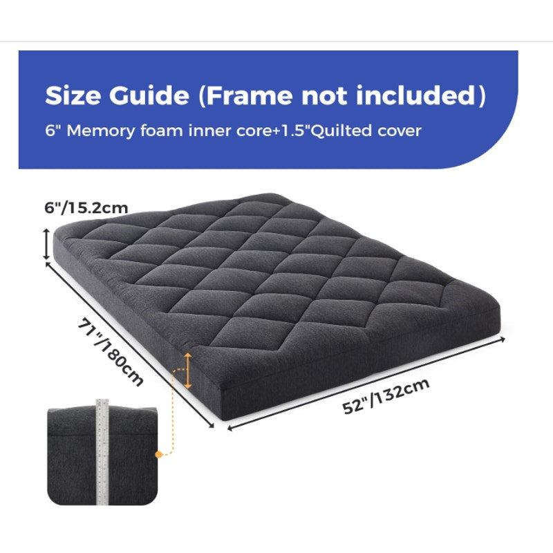 Jamdok 6" Full Size Futon Mattress Replacement(Frame Not Included),71X52X6”