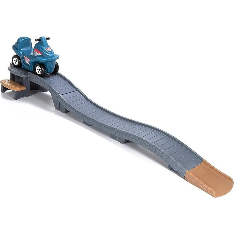 Step2 Up & Down Roller Coaster Kids Ride On Toy, Push Car,  for Toddlers 2-5 Years Old, Gray & Blue