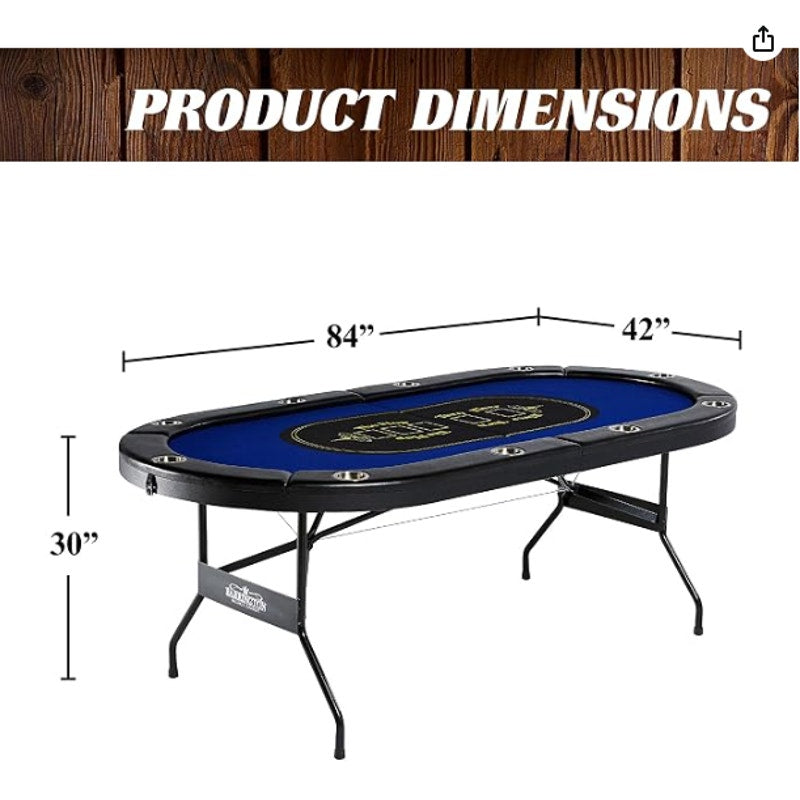 Barrington Folding Poker Table for up to 10 Players