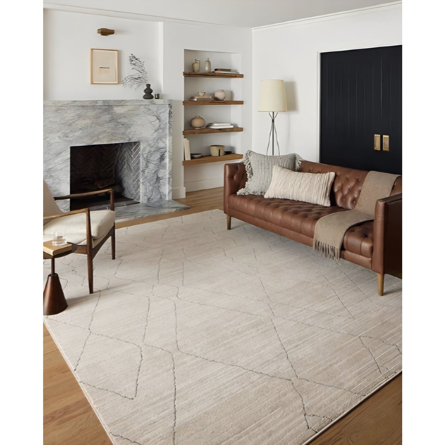 Loloi Darby Collection DAR-03 Sand/Charcoal 7'-10" x 10' Area Rug