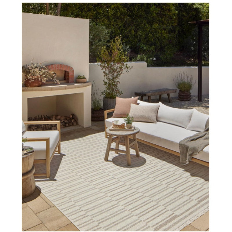 Loloi Amber Lewis Malibu Ivory / Dove 5'-1" x 7'-7" Area Rug