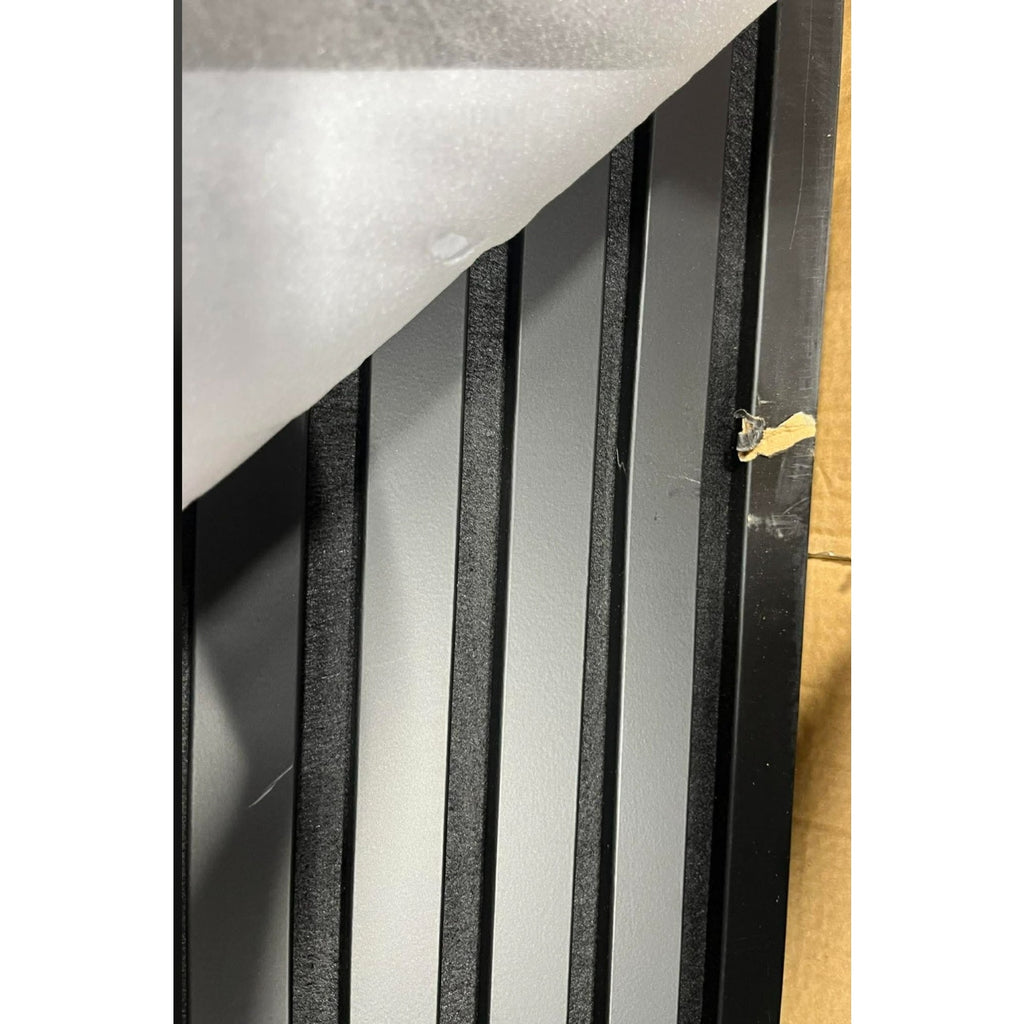 RITOLLO Wood Slat Panels for Wall 2-Piece 94.5"×11" Matte Black