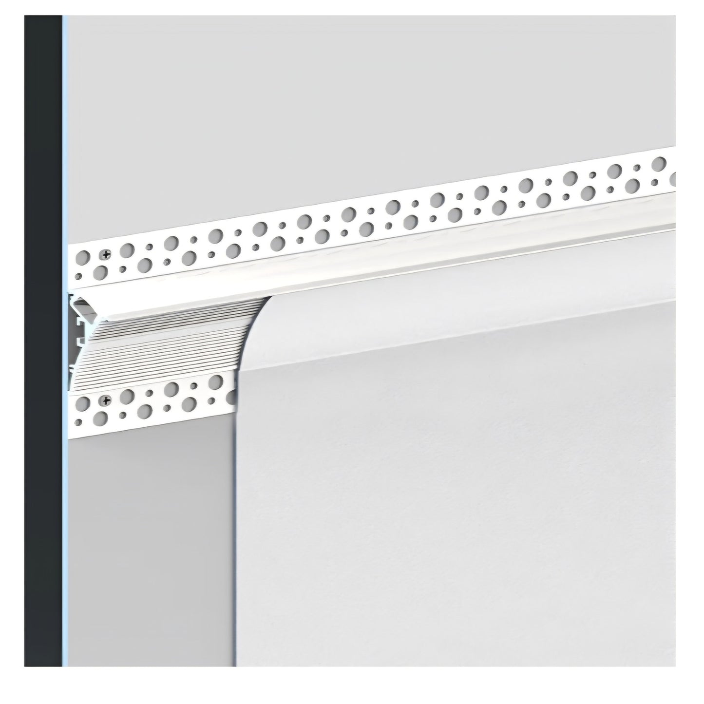 4Pack 6.6ft/2M Wall Washer LED Strip Light Diffuser Aluminum Channel, Trimless Recessed Wall Alumin