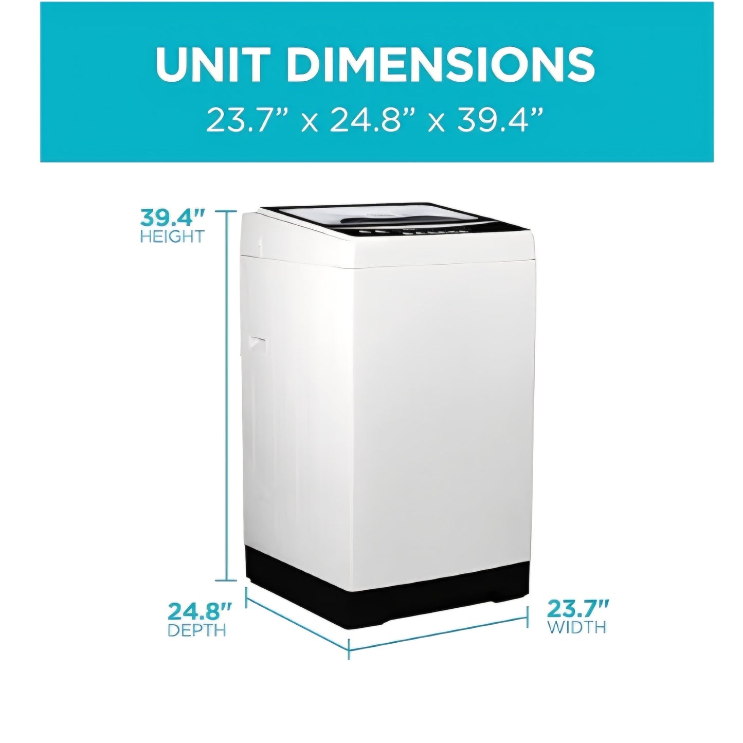 BLACK+DECKER 3.0 Cu. Ft. Portable Washer, 26.5 lb. Capacity Washing Machine, 6 Cycles