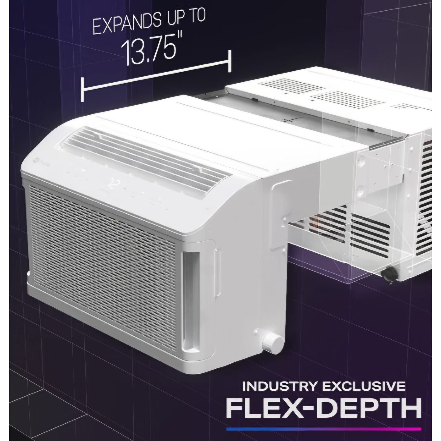GE Profile ClearView Window Air Conditioner Unit, 8,300 BTU, Energy Efficient Cooling up to 350 sq