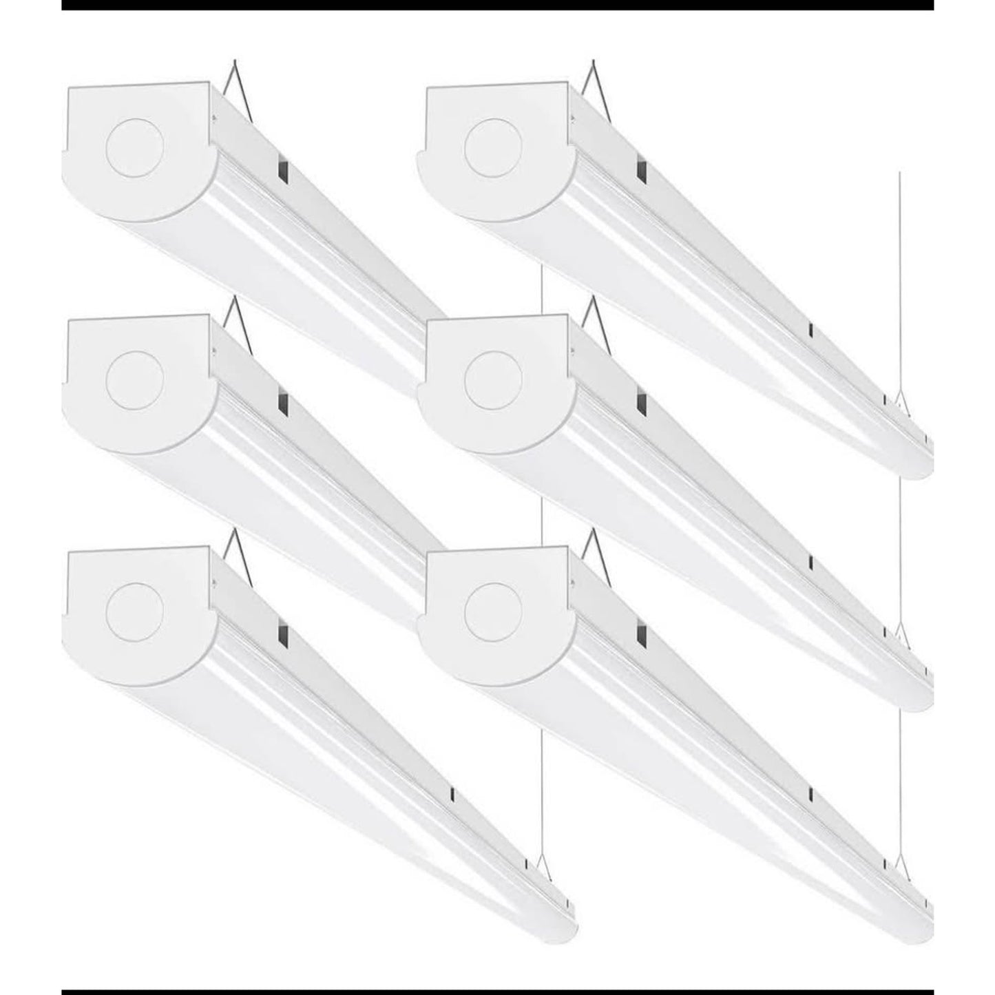 ANTLUX 8FT LED Shop Lights 110W Strip Lights [6-lamp T8 Fluorescent Equiv.], 12000LM, 5000K, Compact