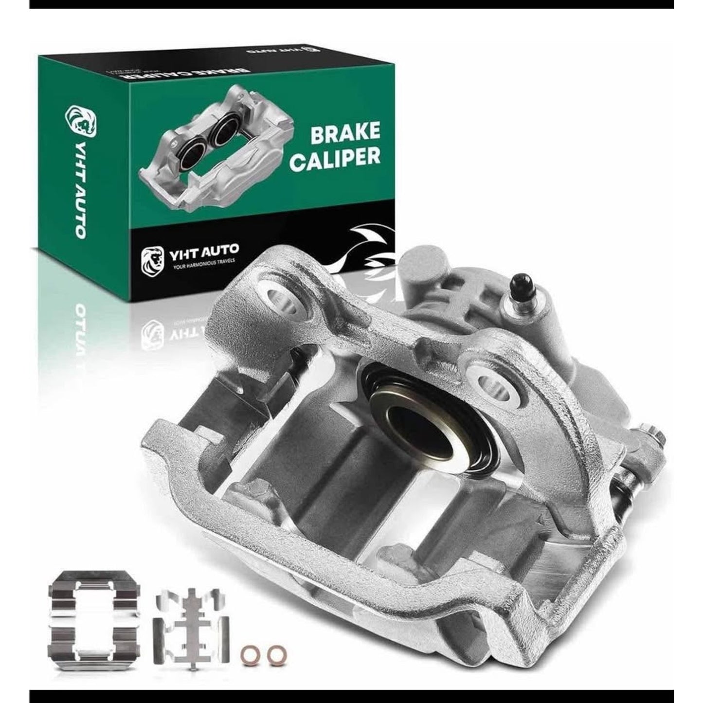 Rear Passenger Side Brake Caliper Assembly with 1 Piston Replacement for Chevrolet Silverado Tahoe G